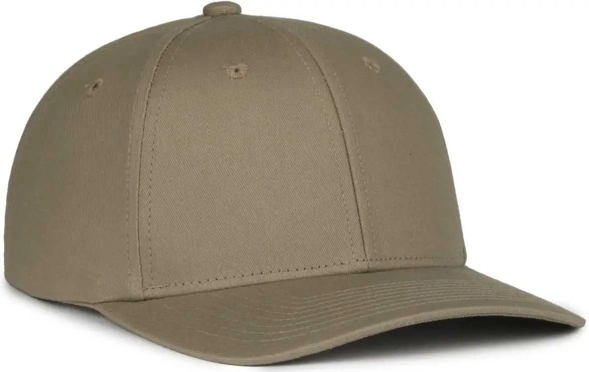 OC Sports MB2021 Modern Adjustable Solid Back Cap - Khaki - Khaki / OSFM
