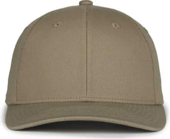 OC Sports MB2021 Modern Adjustable Solid Back Cap - Khaki - Khaki / OSFM