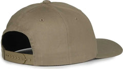 OC Sports MB2021 Modern Adjustable Solid Back Cap - Khaki - Khaki / OSFM
