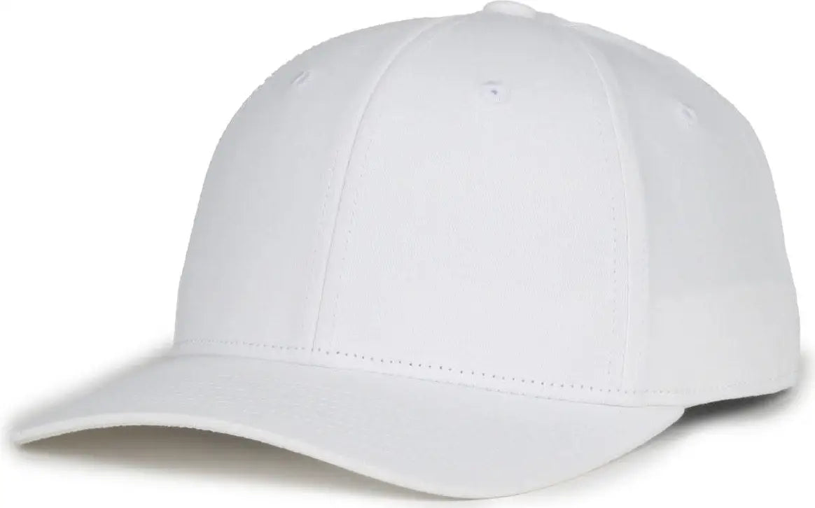 OC Sports MB2021 Modern Adjustable Solid Back Cap - White - White / OSFM