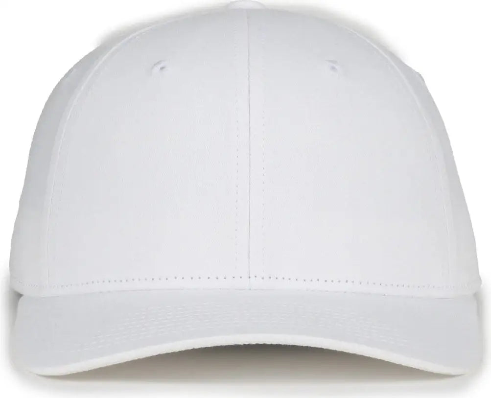 OC Sports MB2021 Modern Adjustable Solid Back Cap - White - White / OSFM