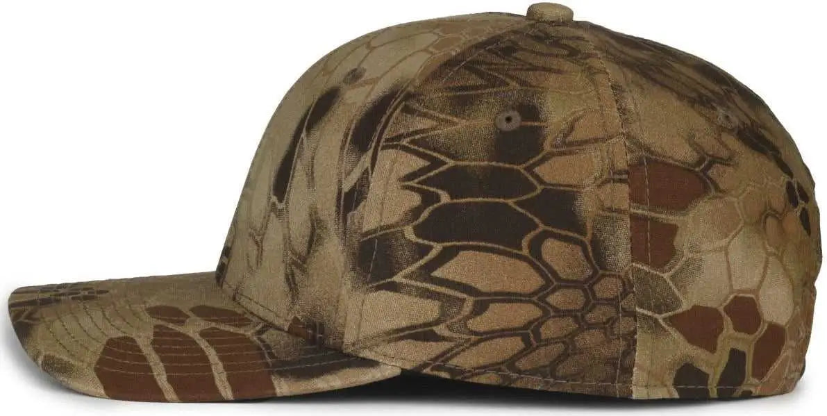 OC Sports MB2021CAMO Modern Camo Adjustable Solid Back Cap - Kryptek Highlander - Kryptek / OSFM