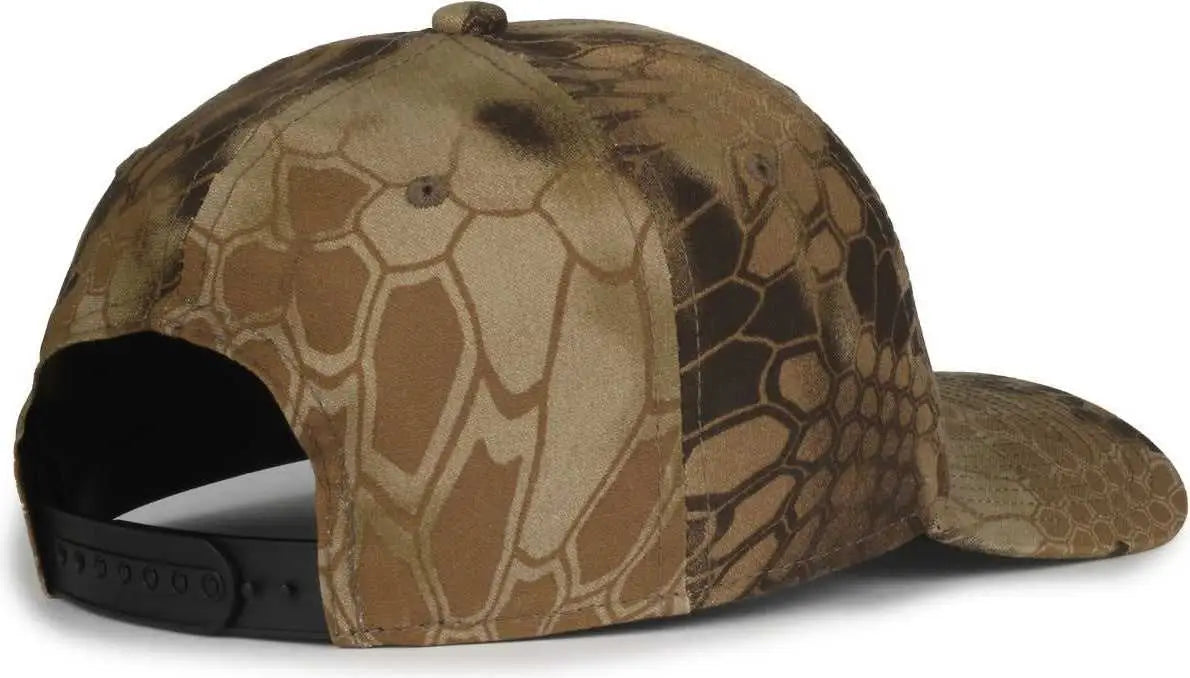 OC Sports MB2021CAMO Modern Camo Adjustable Solid Back Cap - Kryptek Highlander - Kryptek / OSFM