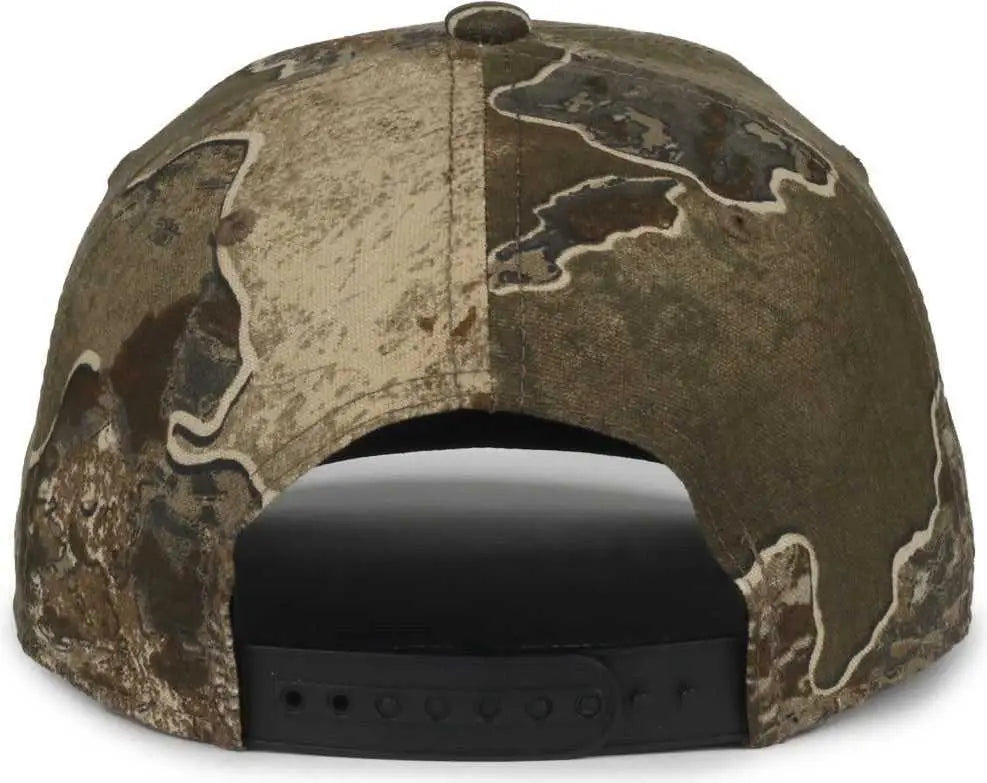 OC Sports MB2021CAMO Modern Camo Adjustable Solid Back Cap - Rt Excape - Excape / OSFM