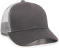 OC Sports MBW-600 Team Adjustable Mesh Back Ball Cap - Charcoal White - Dark Gray White / 6 7/8’’ - 7 1/2’’