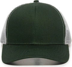 OC Sports MBW-600 Team Adjustable Mesh Back Ball Cap - Dk Green White - Forest White / 6 7/8’’ - 7 1/2’’