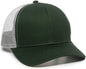 OC Sports MBW-600 Team Adjustable Mesh Back Ball Cap - Dk Green White - Forest White / 6 7/8’’ - 7 1/2’’