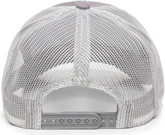 OC Sports MBW-600 Team Adjustable Mesh Back Ball Cap - Lt Gray White - Light Gray White / 6 7/8’’ - 7 1/2’’