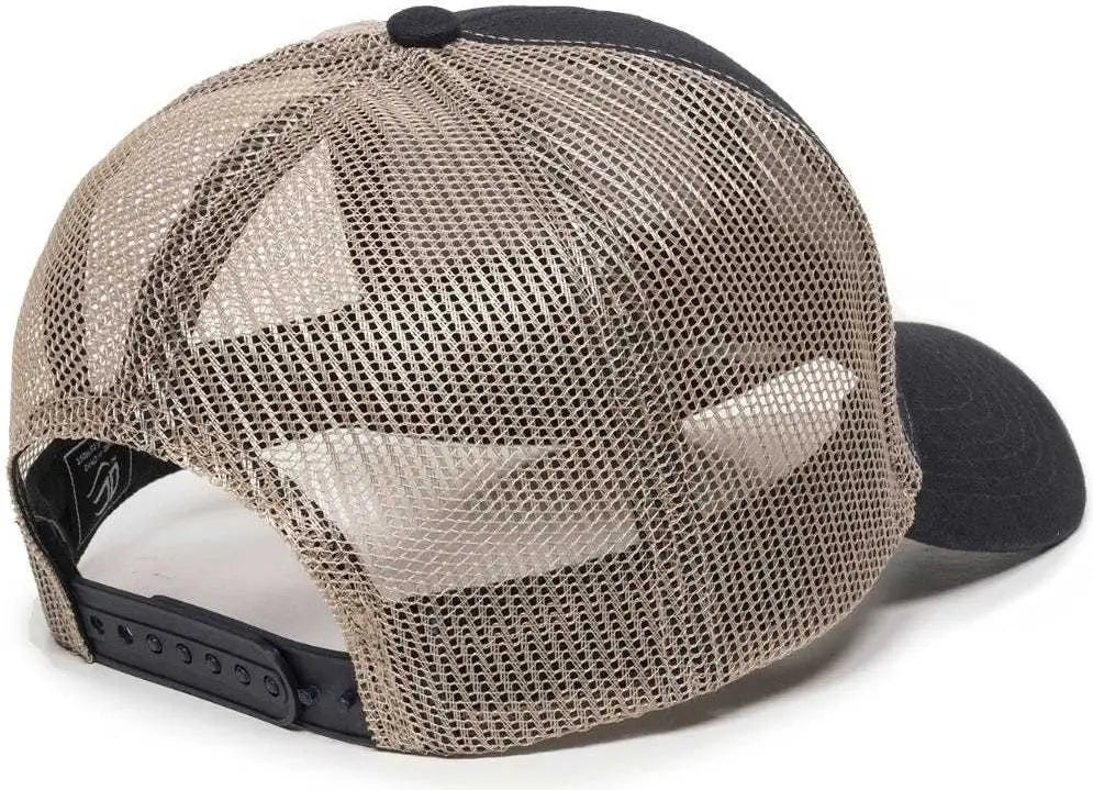 OC Sports MBW-600 Team Adjustable Mesh Back Ball Cap - Navy Khaki - Navy Khaki / 6 7/8’’ - 7 1/2’’