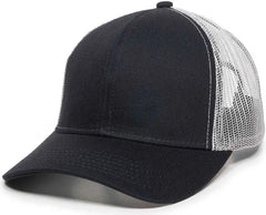 OC Sports MBW-600 Team Adjustable Mesh Back Ball Cap - Navy White - Navy White / 6 7/8’’ - 7 1/2’’