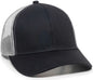 OC Sports MBW-600 Team Adjustable Mesh Back Ball Cap - Navy White - Navy White / 6 7/8’’ - 7 1/2’’