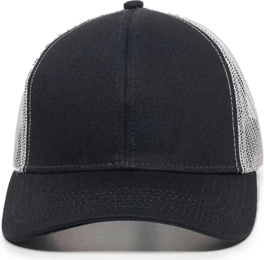 OC Sports MBW-600 Team Adjustable Mesh Back Ball Cap - Navy White - Navy White / 6 7/8’’ - 7 1/2’’
