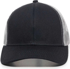 OC Sports MBW-600 Team Adjustable Mesh Back Ball Cap - Navy White - Navy White / 6 7/8’’ - 7 1/2’’
