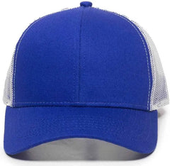 OC Sports MBW-600 Team Adjustable Mesh Back Ball Cap - Royal White - Royal White / 6 7/8’’ - 7 1/2’’