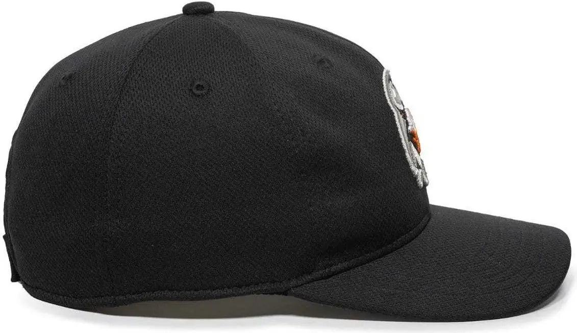 OC Sports MIN-350 MiLB Replica Polyester Baseball Cap - Aberdeen Ironbirds Black
