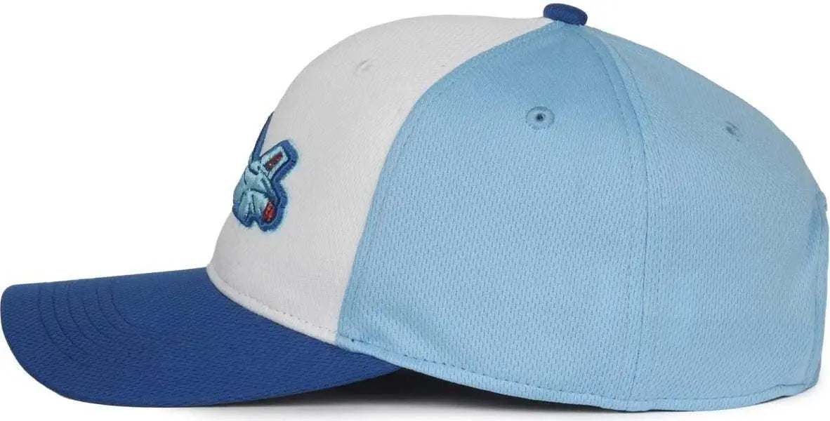 OC Sports MIN-350 MiLB Replica Polyester Baseball Cap - Aberdeen Ironbirds Light Blue
