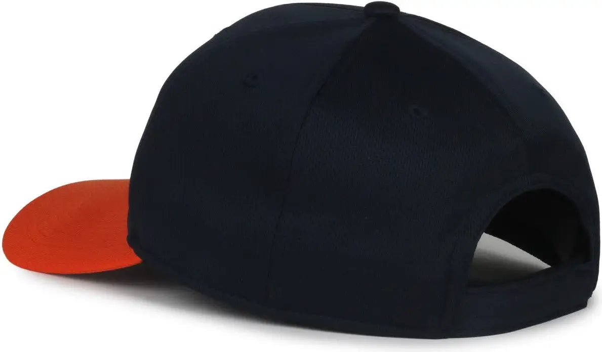OC Sports MIN-350 MiLB Replica Polyester Baseball Cap - Bowling Green Hot Rods Navy Orange