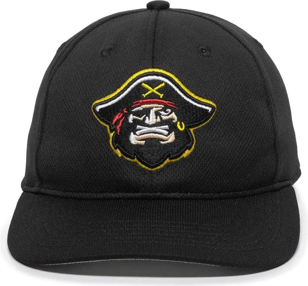 OC Sports MIN-350 MiLB Replica Polyester Baseball Cap - Bradenton Marauders Black