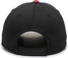 OC Sports MIN 350 MiLB Replica Polyester Baseball Cap Carolina Mudcats Black Red