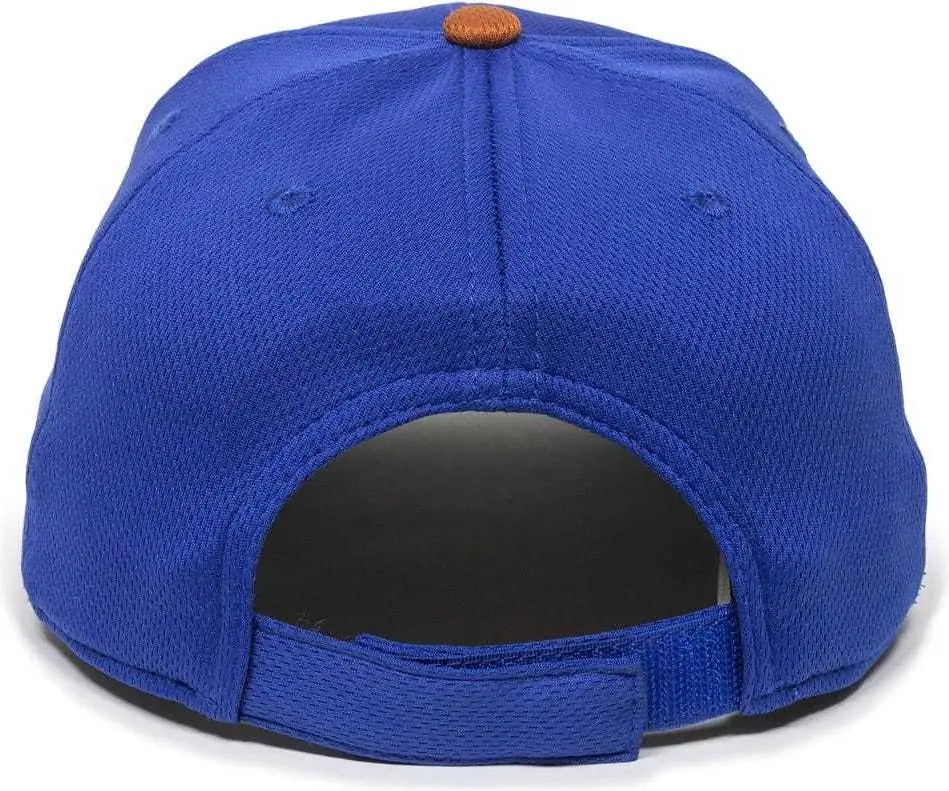 OC Sports MIN-350 MiLB Replica Polyester Baseball Cap - Durham Bulls Royal Burnt Orange 2DBH