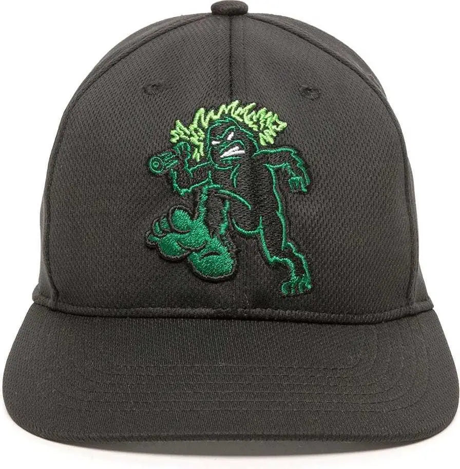 OC Sports MIN-350 MiLB Replica Polyester Baseball Cap - Eugene Emeralds Black