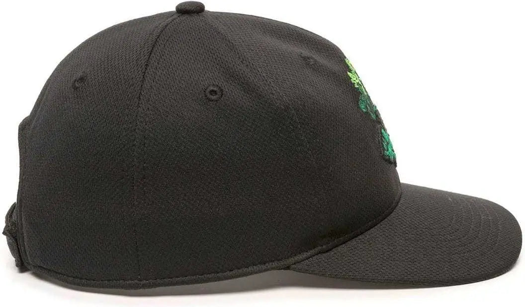 OC Sports MIN-350 MiLB Replica Polyester Baseball Cap - Eugene Emeralds Black