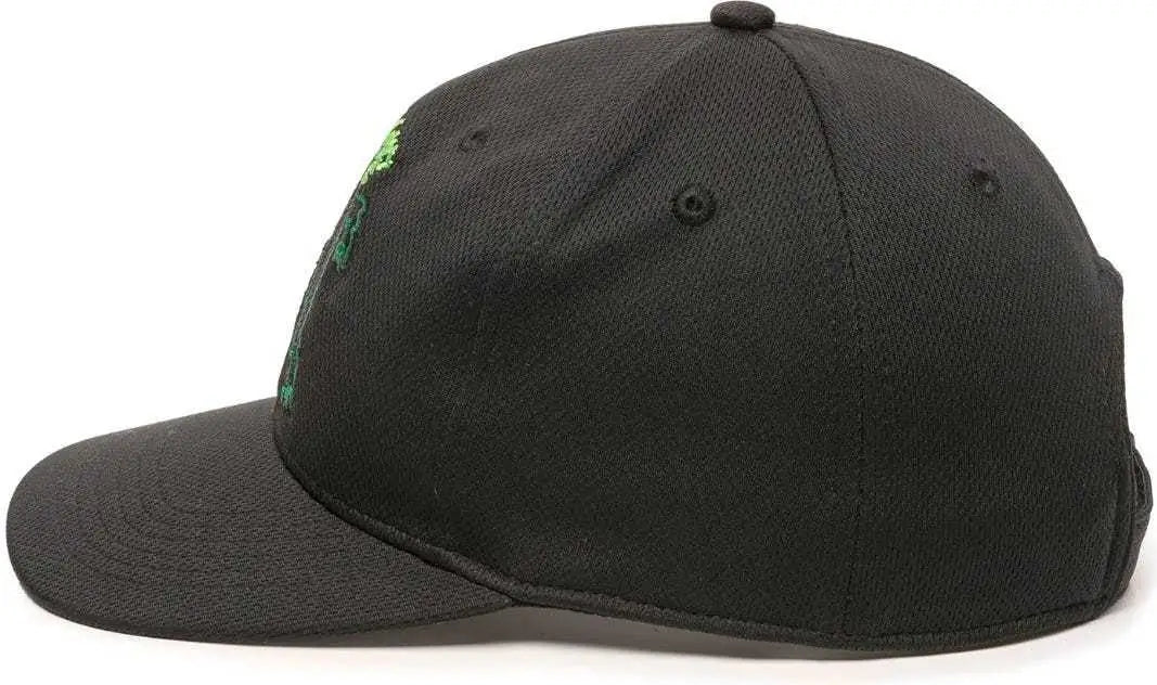 OC Sports MIN-350 MiLB Replica Polyester Baseball Cap - Eugene Emeralds Black