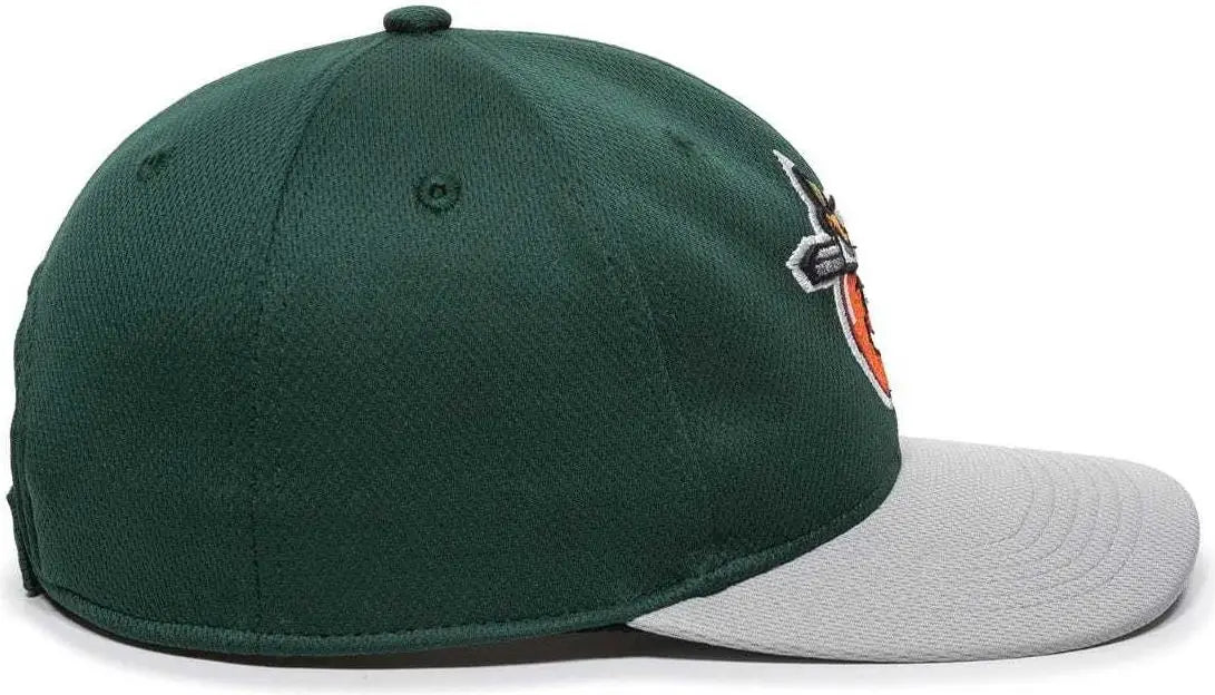 OC Sports MIN-350 MiLB Replica Polyester Baseball Cap - Fort Wayne Tincaps Dk Green Lt Gray