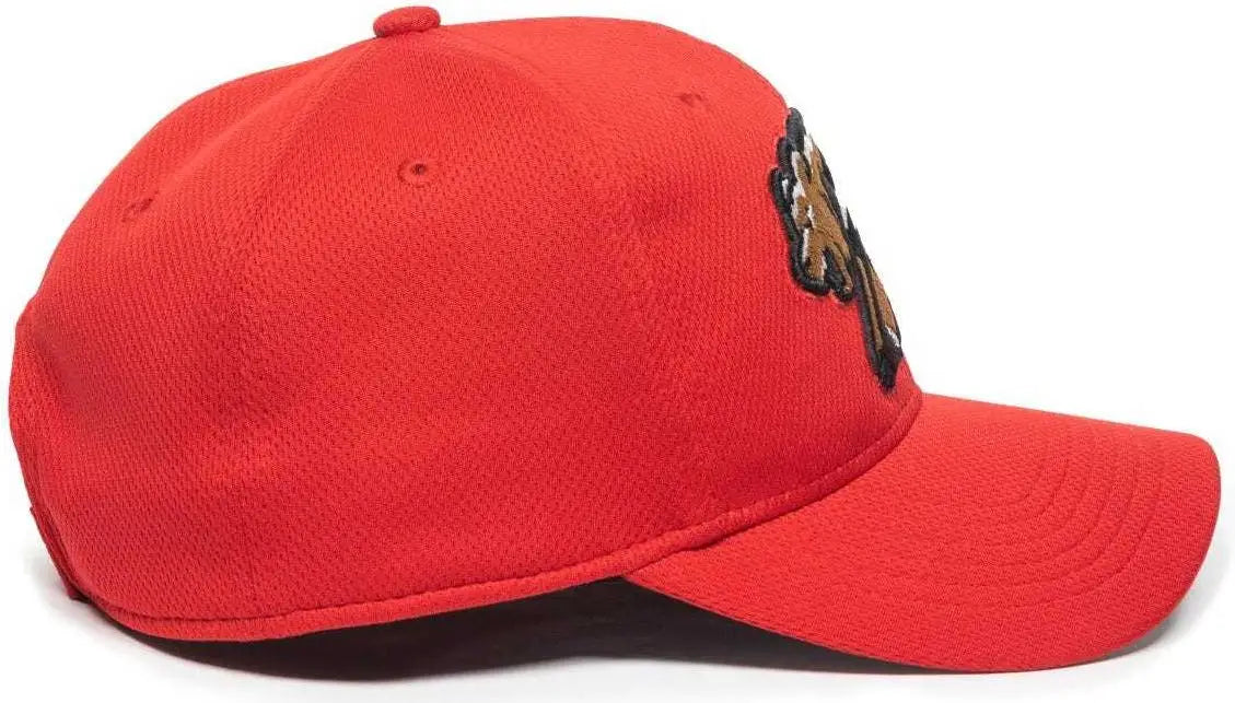 OC Sports MIN-350 MiLB Replica Polyester Baseball Cap - Fresno-Grizzlies Red