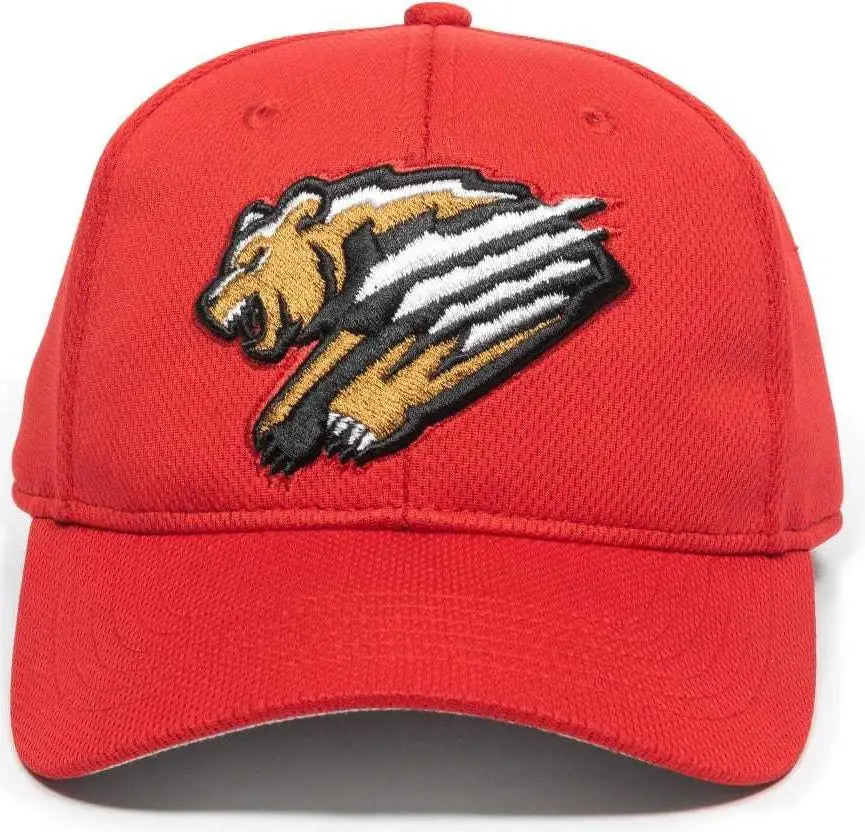 OC Sports MIN-350 MiLB Replica Polyester Baseball Cap - Fresno-Grizzlies Red