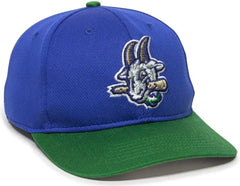 OC Sports MIN 350 MiLB Replica Polyester Baseball Cap Hartford Yard Goats Royal Kelly / 6 3/8’’ 7’’
