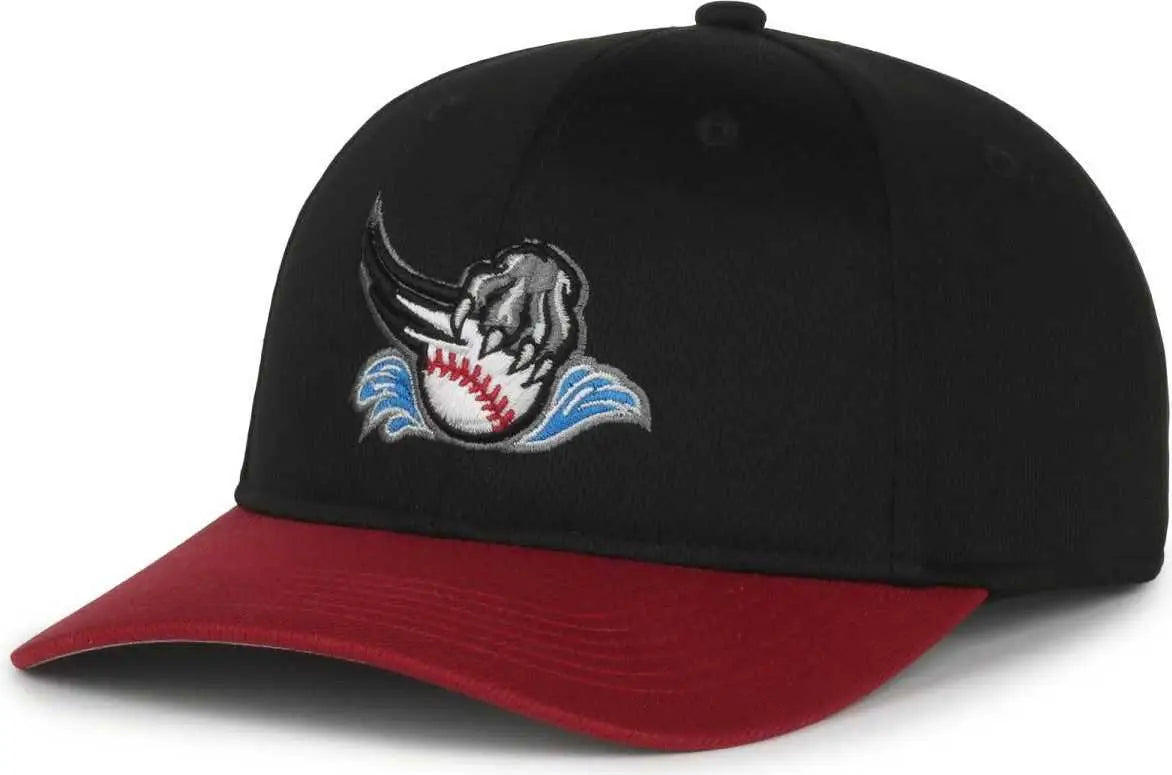 OC Sports MIN-350 MiLB Replica Polyester Baseball Cap - Sacramento River Cats Black Brick 2SRH