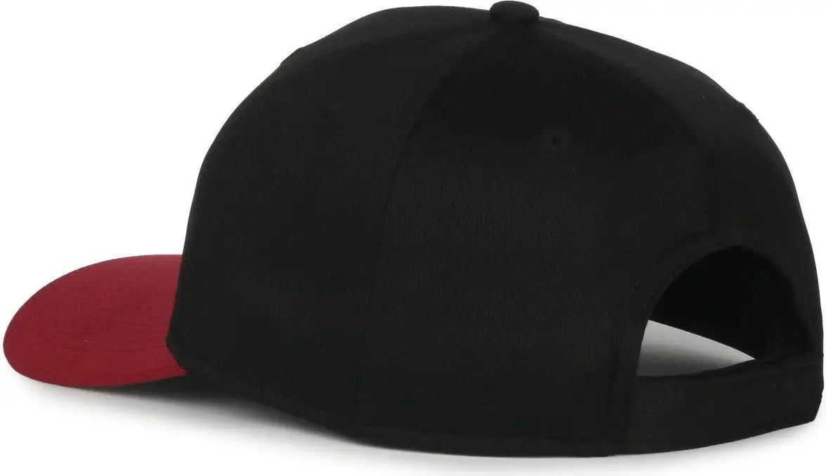 OC Sports MIN-350 MiLB Replica Polyester Baseball Cap - Sacramento River Cats Black Brick 2SRH