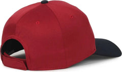 OC Sports MIN-350 MiLB Replica Polyester Baseball Cap - Somerset Patriots Brick Navy 2SP