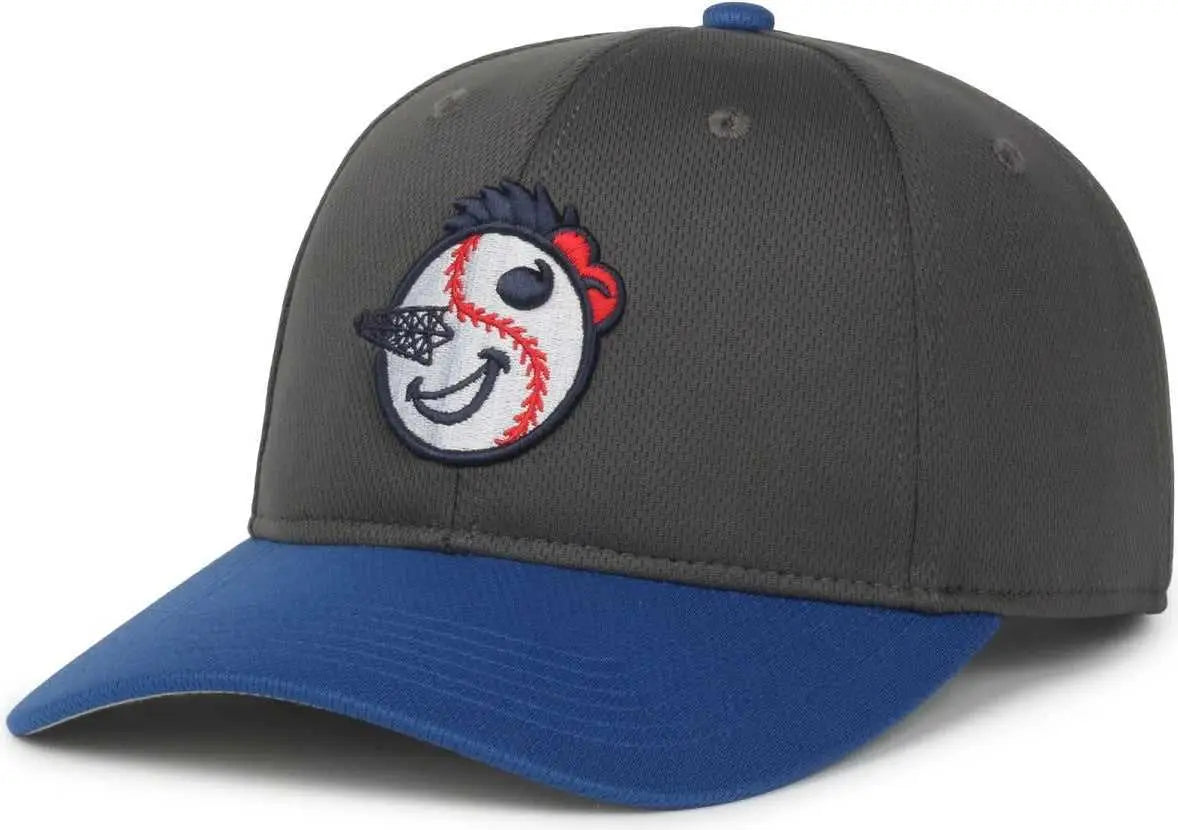 OC Sports MIN-350 MiLB Replica Polyester Baseball Cap - Tulsa Drillers Graphite Royal 2TD