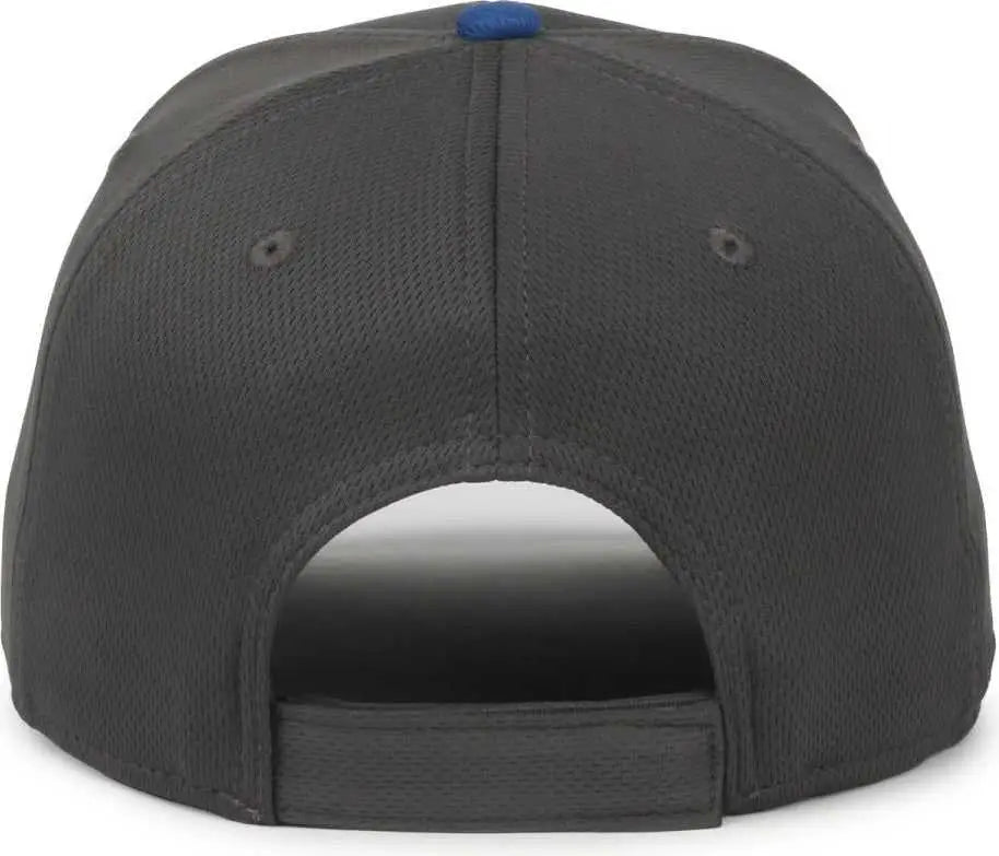 OC Sports MIN-350 MiLB Replica Polyester Baseball Cap - Tulsa Drillers Graphite Royal 2TD