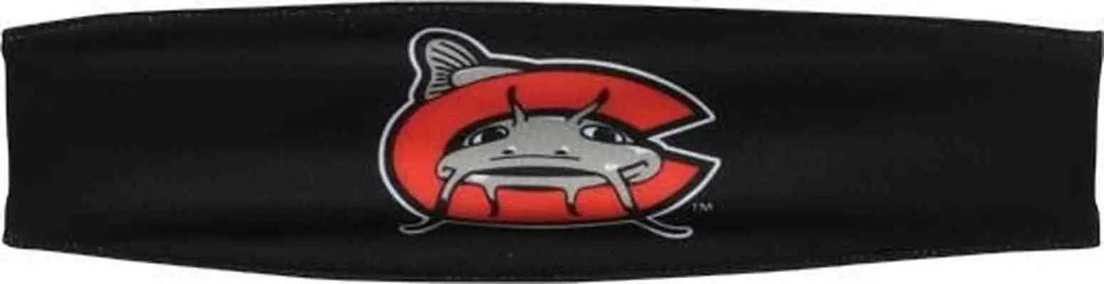OC Sports MIN-353 MiLB Reversible Cooling Headband - Carolina Mudcats - Black Red / One Size Fits Most