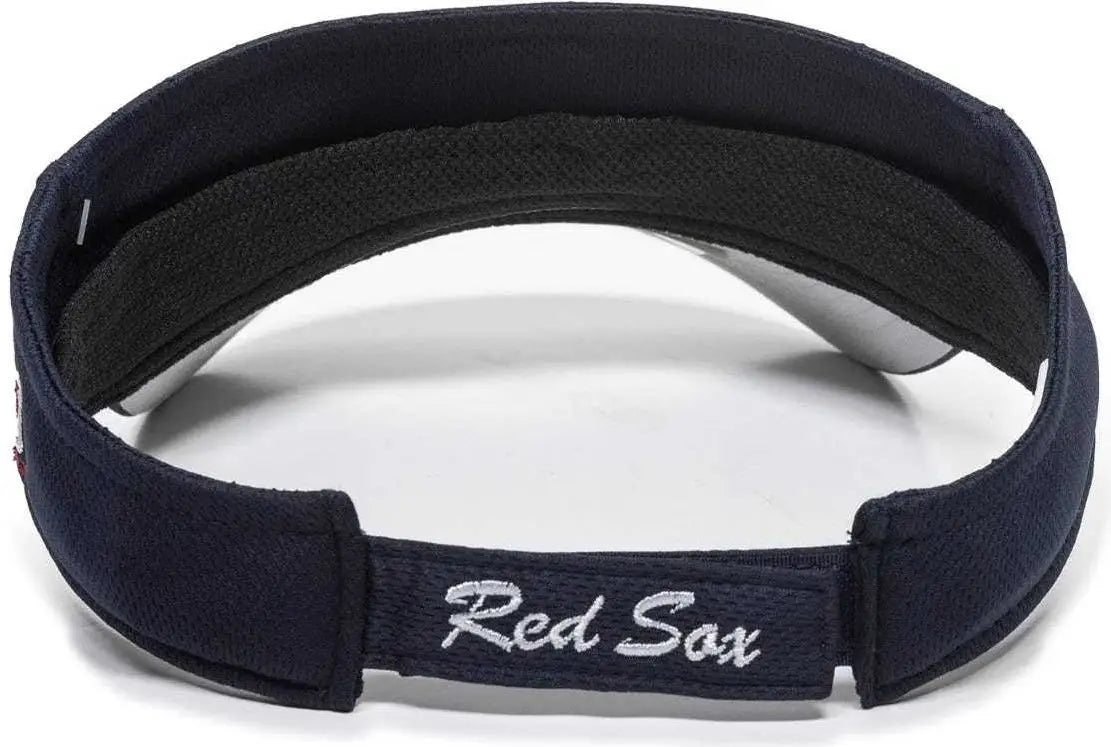 OC Sports MLB-185 Traditional Visor - Boston Red Sox - Navy / One Size Fits Most