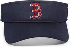 OC Sports MLB-185 Traditional Visor - Boston Red Sox - Navy / One Size Fits Most
