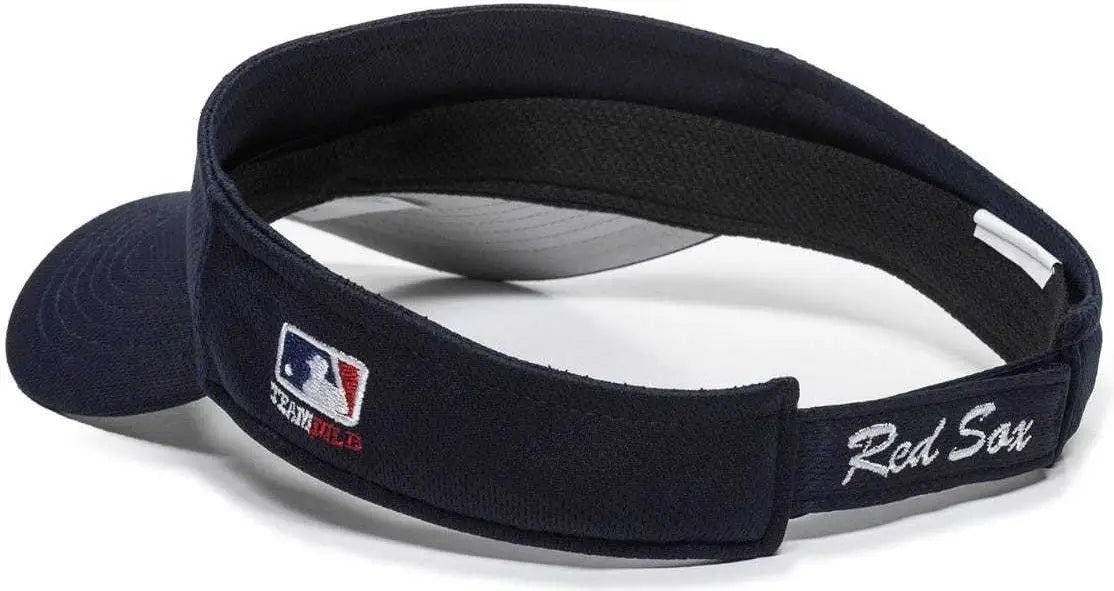 OC Sports MLB-185 Traditional Visor - Boston Red Sox - Navy / One Size Fits Most