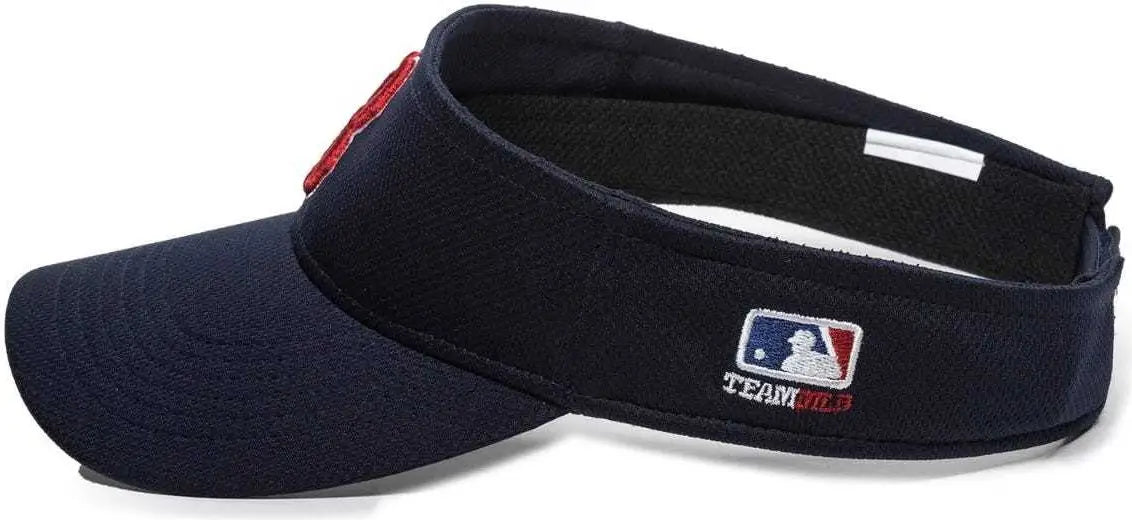 OC Sports MLB-185 Traditional Visor - Boston Red Sox - Navy / One Size Fits Most