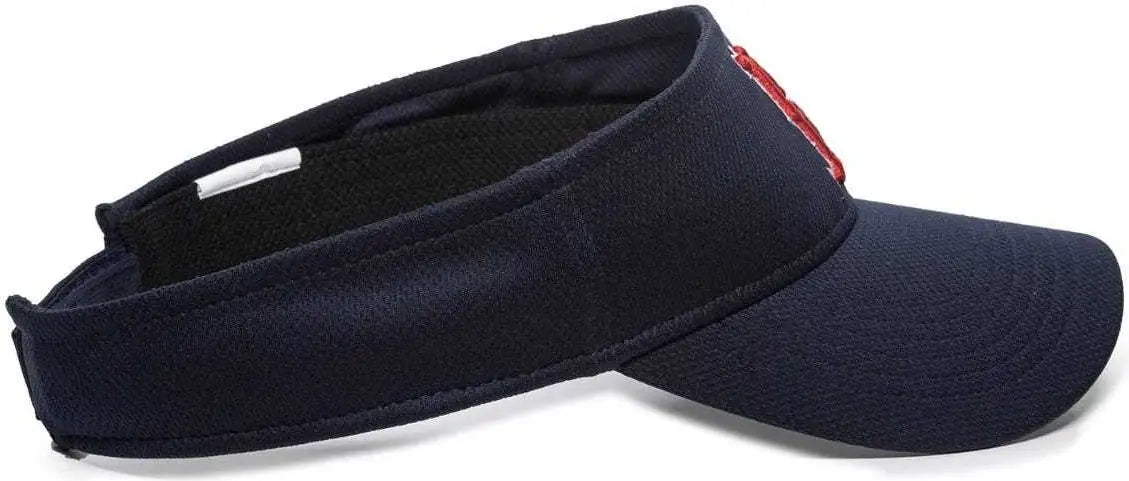 OC Sports MLB-185 Traditional Visor - Boston Red Sox - Navy / One Size Fits Most