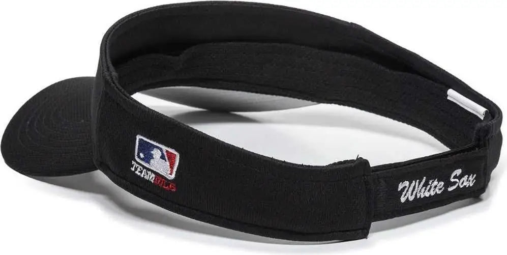 OC Sports MLB-185 Traditional Visor - Chicago White Sox - Black / One Size Fits Most