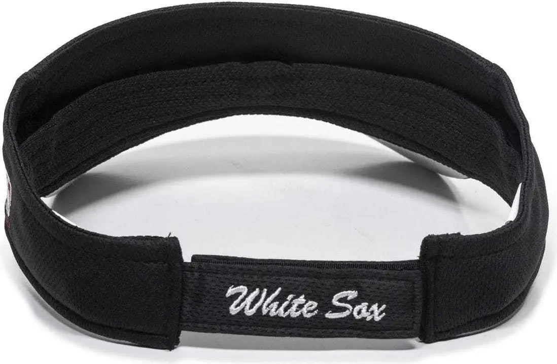 OC Sports MLB-185 Traditional Visor - Chicago White Sox - Black / One Size Fits Most