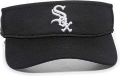 OC Sports MLB-185 Traditional Visor - Chicago White Sox - Black / One Size Fits Most