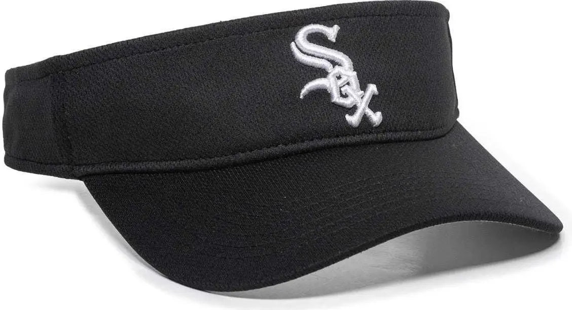 OC Sports MLB-185 Traditional Visor - Chicago White Sox - Black / One Size Fits Most