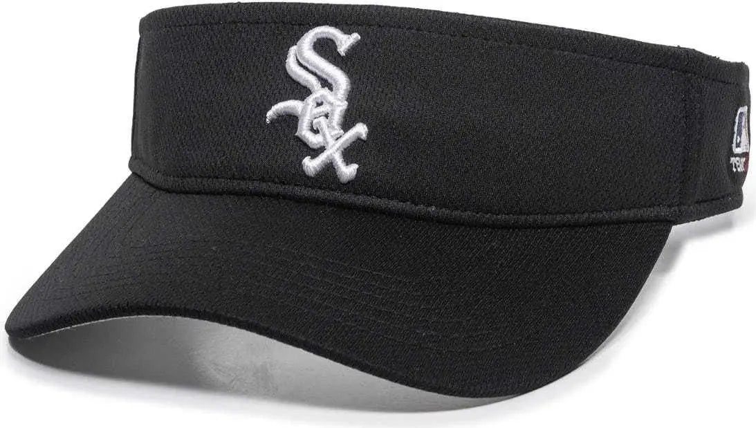 OC Sports MLB-185 Traditional Visor - Chicago White Sox - Black / One Size Fits Most