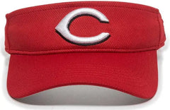 OC Sports MLB-185 Traditional Visor - Cincinnati Reds Red - Red / One Size Fits Most