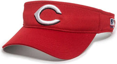 OC Sports MLB-185 Traditional Visor - Cincinnati Reds Red - Red / One Size Fits Most