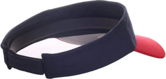 OC Sports MLB-185 Traditional Visor - Cleveland Guardians - Black Red / One Size Fits Most